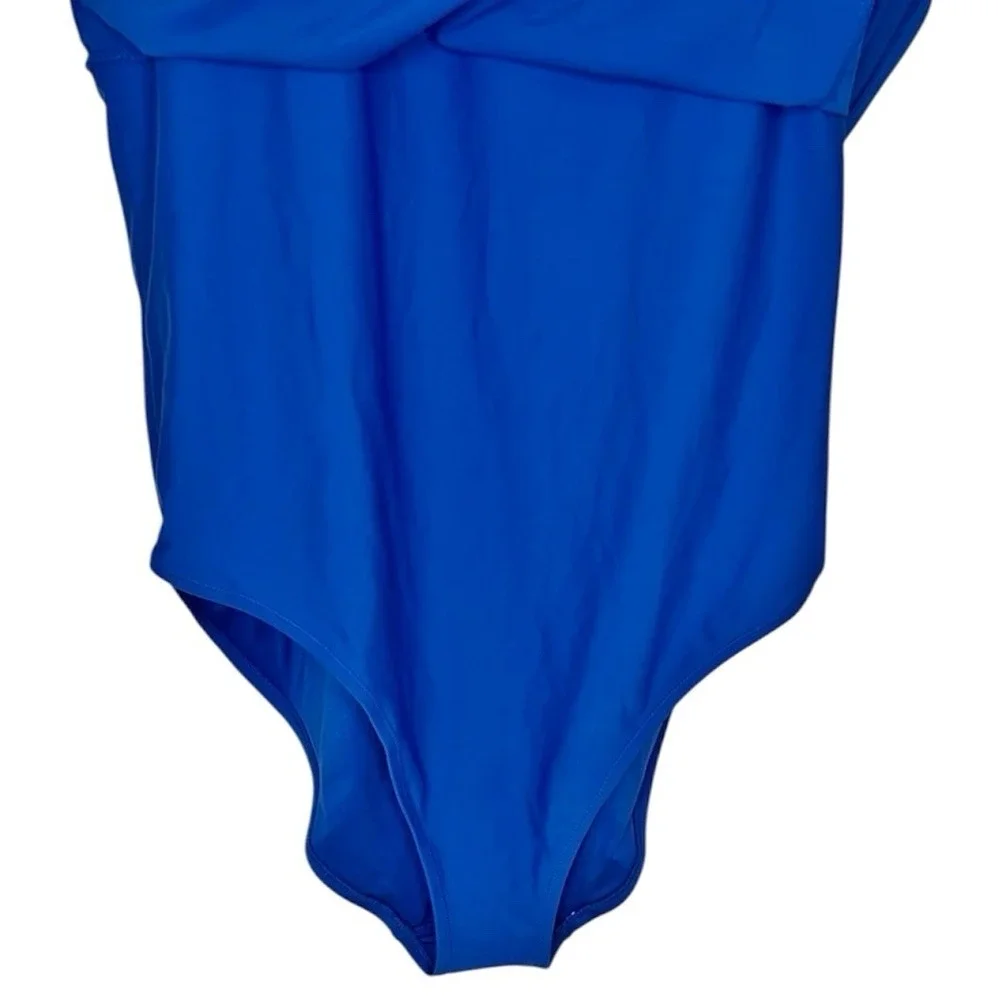 Old Navy Swim Dress XXL Sapphire Blue One Piece Swimsuit Skirted UPF Beach‎ NWT